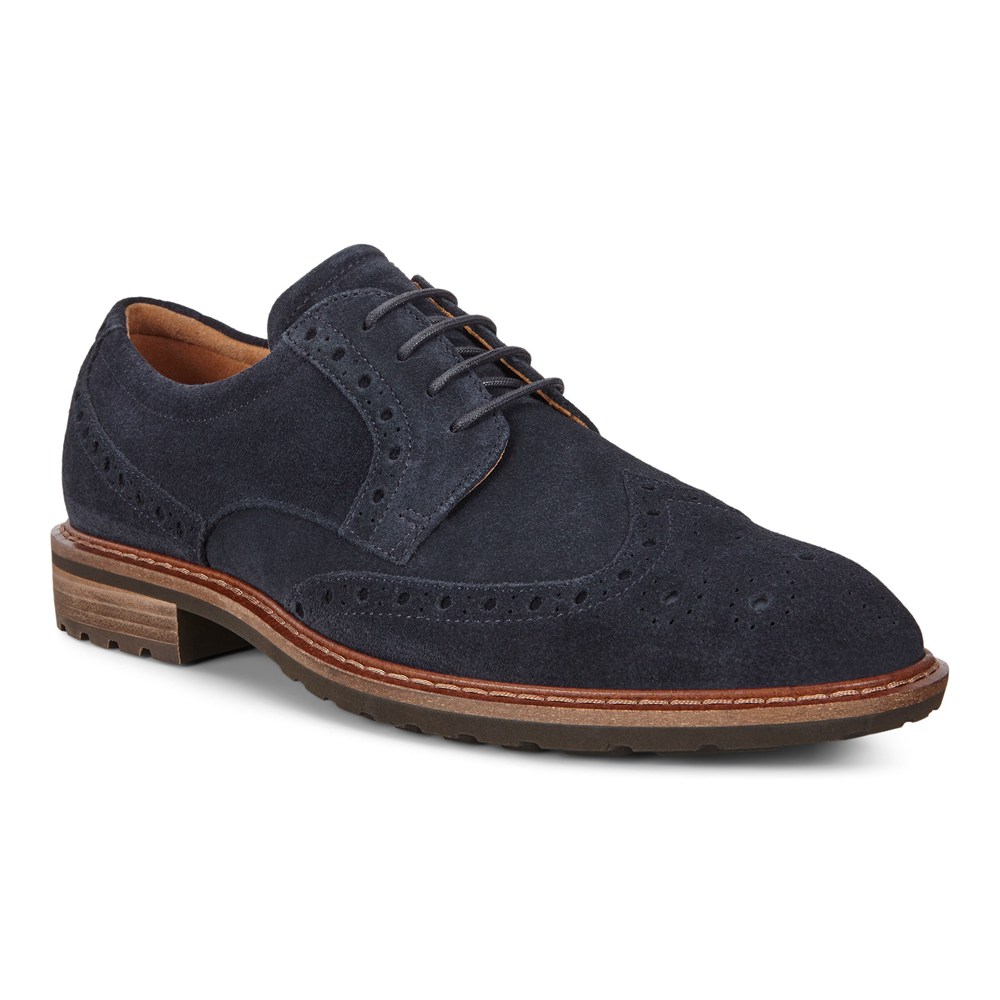 Zapatos De Vestir Hombre - ECCO Vitrus I Wing Tip Tie - Azul Marino - UVN716925